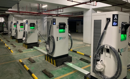 新站來啦，揚(yáng)州市民中心充電站